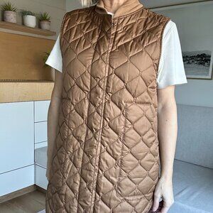 Kit and Ace Quilted XS Vest in Tan